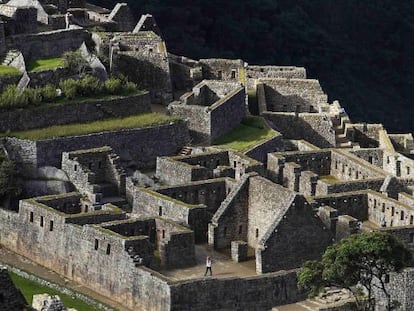 Vista del poblado inca de Machu Picchu.