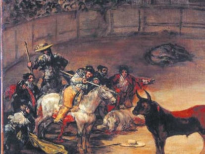 <i>Diversión de España</i> (1825), de Francisco de Goya, procedente del Metropolitan Museum of Art de Nueva York.