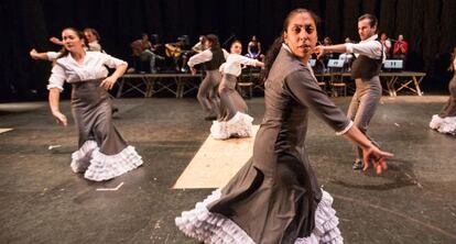 Ensayo del espect&aacute;culo &lsquo;Duende&rsquo;, en Granada.