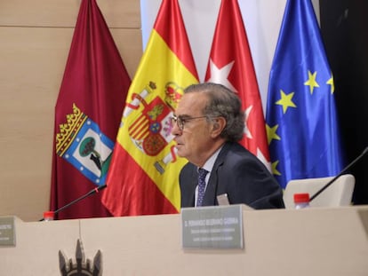 José María Alonso en un momento de su intervención.