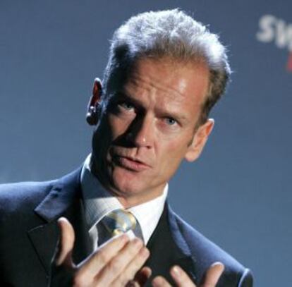 El director general de Swisscom, Carsten Schloter, en una rueda de prensa en Zúrich (Suiza) de 2006.