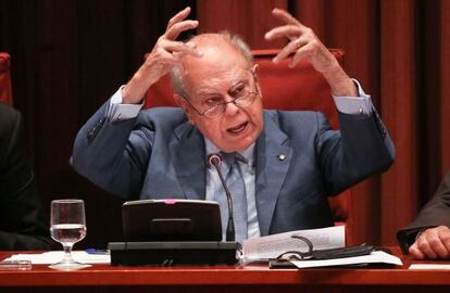 Jordi Pujol, en su comparecencia en el Parlament del pasado septiembre.