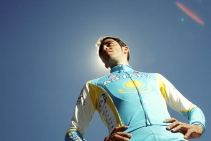 Alberto Contador, en el puerto de Navacerrada unos días antes de empezar el Tour.