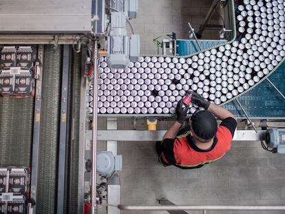 Fábrica de cervezas Estrella Galicia en A Coruña.