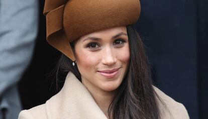 Meghan Markle, en el servicio religioso de Navidad.