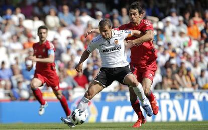 Soldado, antes de ser derribado por Arribas.