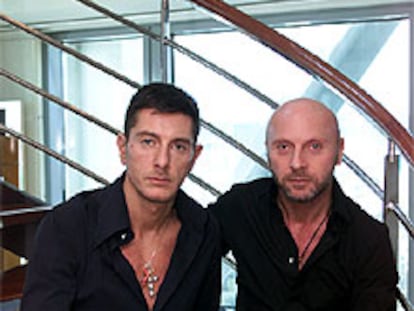 Stefano Gabbana y Domenico Dolce, en Barcelona.