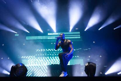 Stormzy, durante el concierto del viernes por la noche