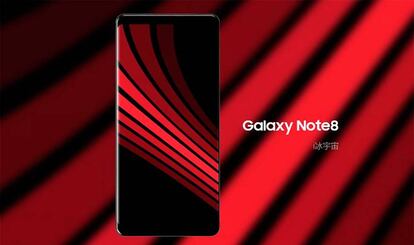Concepto con el posible diseño del Samsung Galaxy Note 8
