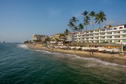 Playa de los Muertos en Puerto Vallarta, el 28 de abril de 2025.