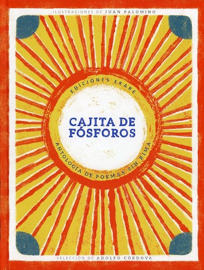 Portada de 'Cajita de Fósforos. Antología de poemas sin rima'