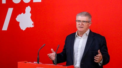 El secretario general del PSOE de la Región de Murcia y portavoz del Grupo Parlamentario Socialista, Pepe Vélez, el pasado 2 de julio.