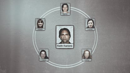 Prueba presentada por la Fiscalía de Nueva York que muestra Keith Raniere y sus colaboradoras más cercanas: Nancy Salzman, su hija Lauren Salzman, Kathy Russel, Clare Bronfman y la actriz Allison Mack.