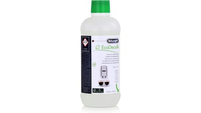 El envase de 500 ml de EcoDecalk es válido para cuatro procesos de descalcificación.