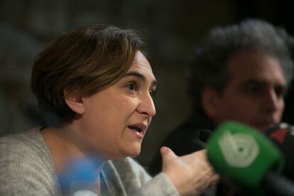 Ada Colau comparece el lunes en rueda de prensa.