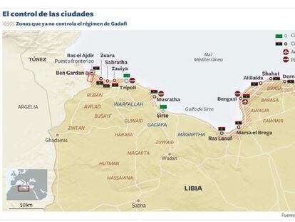 Los rebeldes anuncian que tienen el control de la mayoría del petróleo libio