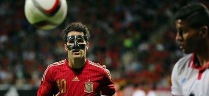 Cesc, durante el partido ante Costa Rica