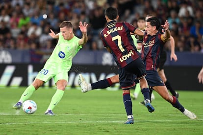 Dani Olmo, en el partido entre el Levante y el Barcelona.