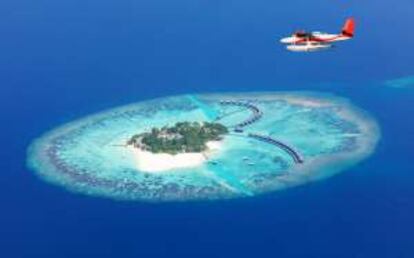 El atolón de Raa, convertido en hotel, en Maldivas.