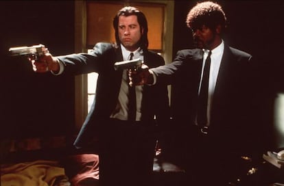 John Travolta y Samuel L. Jackson en 'Pulp fiction' (1994) del director Quentin Tarantino.