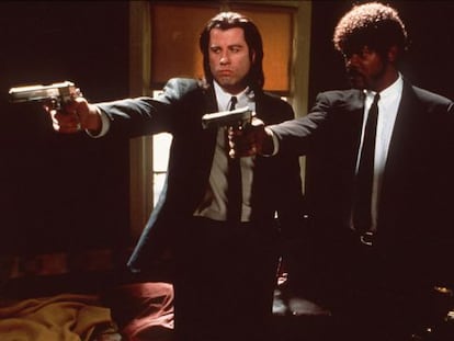 John Travolta y Samuel L. Jackson en 'Pulp fiction' (1994) del director Quentin Tarantino.