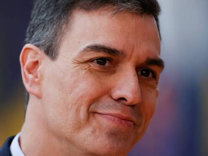 El presidente del Gobierno, Pedro Sánchez, a su llegada hoy a Bruselas (Bélgica).