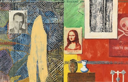 'Racing Thoughts', obra de Jasper Johns de 1983.