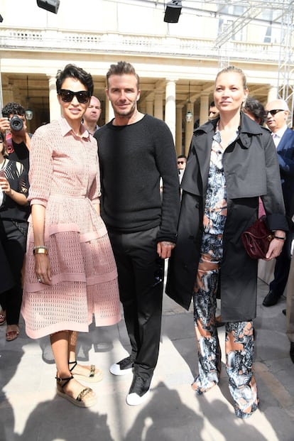 Farida Khelfa, David Beckham y Kate Moss.