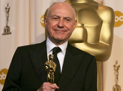 Alan Arkin, tras ganar el Oscar al mejor actor que obtuvo en 2006 por 'Pequeña Miss Sunshine'.