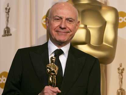 Alan Arkin, tras ganar el Oscar al mejor actor que obtuvo en 2006 por 'Pequeña Miss Sunshine'.