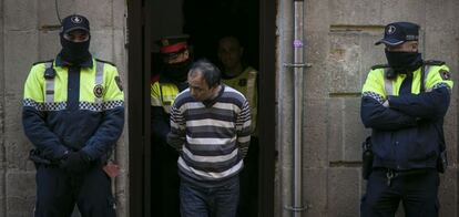 Un dels detinguts en l'operació antidroga.