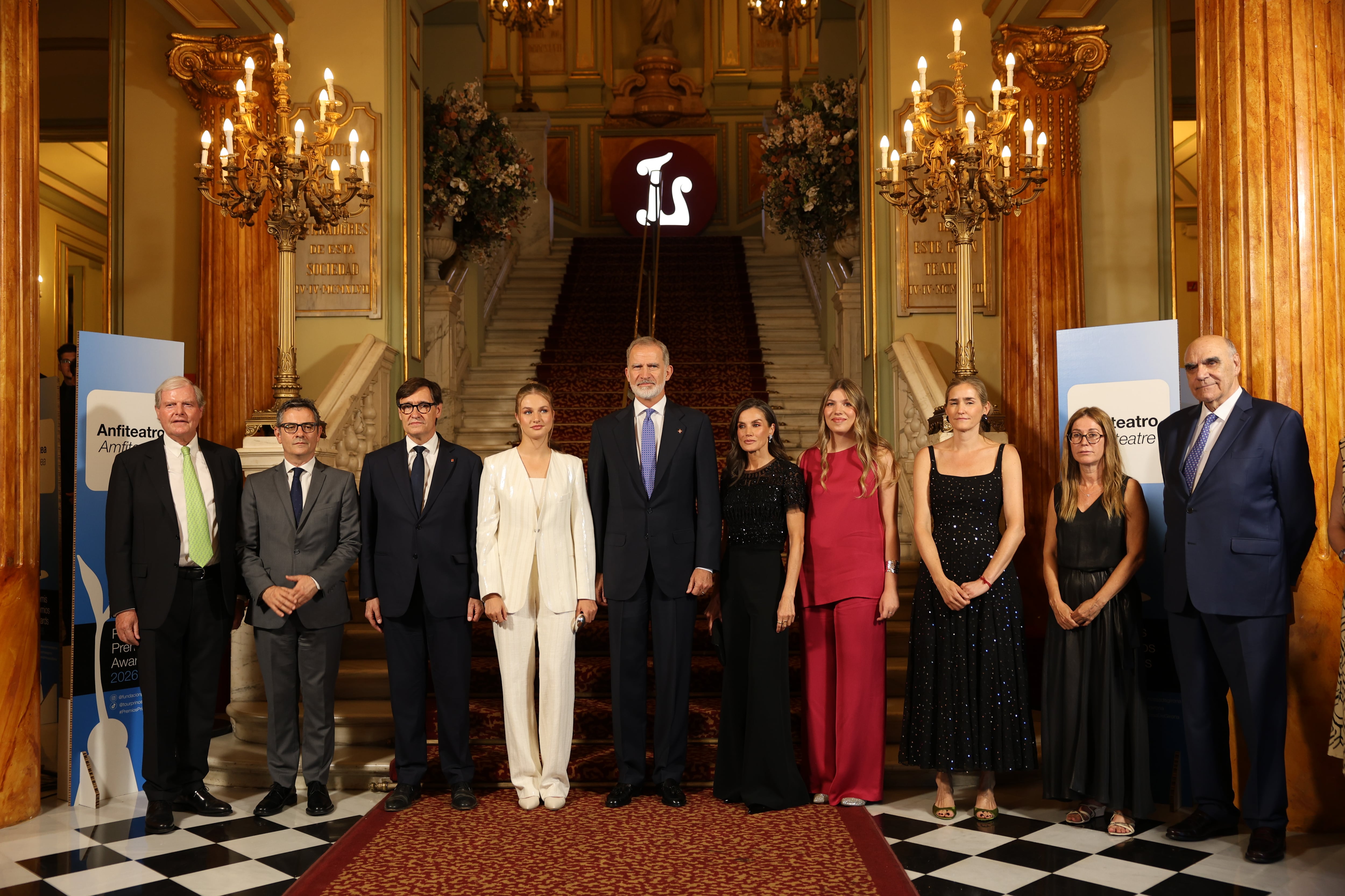 Leonor de Borbón en los Premios Princesa de Girona en el Liceu: “Protejan el talento joven cuando lo necesite”