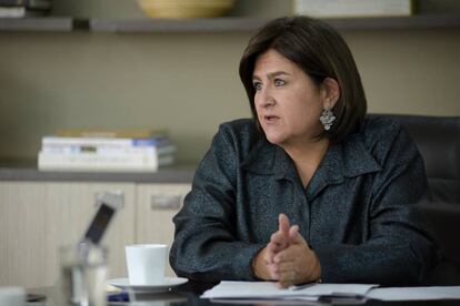 María Lorena Gutiérrez, ministra colombiana de Comercio, Industria y Turismo, el lunes en su despacho.