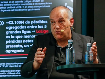 El presidente LaLiga, Javier Tebas.