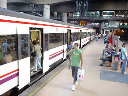 Estación de Cercanías en Madrid.