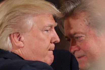 Trump y Bannon, en enero