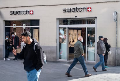 Establecimiento de la marca suiza Swatch, en Madrid