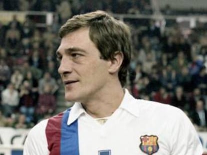 Carles Trullols a la seva època de jugador d'hoquei del Barça, entre el 1977 i el 1983.