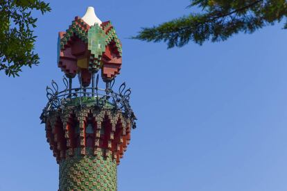 El minarete de la casa El Capricho, en Comillas.