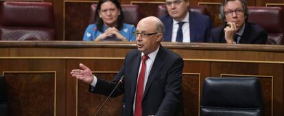 El ministro de Hacienda, Cristóbal Montoro. 