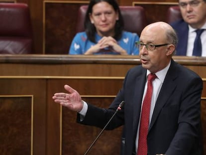 El ministro de Hacienda, Cristóbal Montoro. 