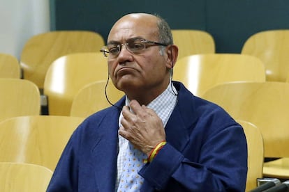 El expresidente de la patronal CEOE Gerardo Díaz Ferrán en la Audiencia Nacional, el 27 de noviembre de 2013.