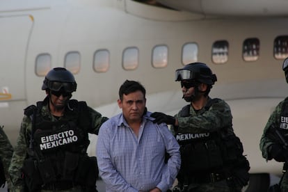 Omar Treviño Morales conocido como 'El Z-42' es detenido en México, en marzo de 2015.