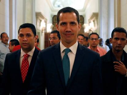 El presidente de la Asamblea Nacional de Venezuela, Juan Guaidó, en Caracas, el pasado 4 de febrero. 