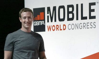 Mark Zuckerberg durante el congreso de 2015.