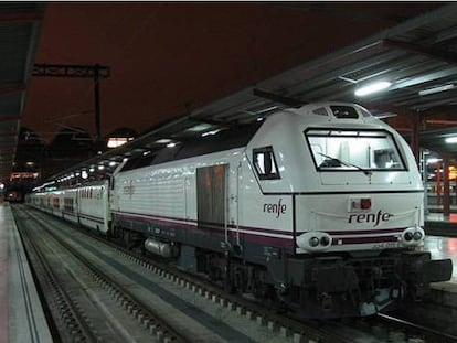 El tren nocturno que unía Madrid y Lisboa.