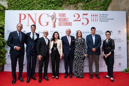 Los galardonados con los Premios Nacionales de Gastronomía de Cataluña 2025.