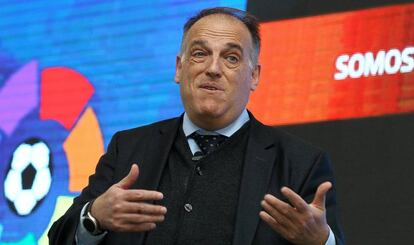 Tebas, durante un acto en M&eacute;xico.