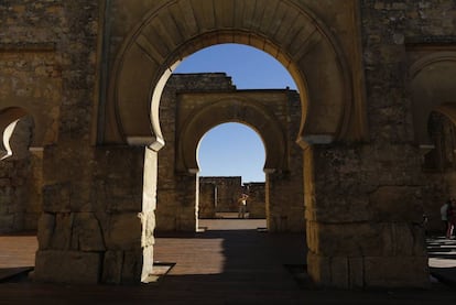 Edificio Basilical Superior del conjunto arqueológico Medina Azahara (Madinat Al-Zahra) en Córdoba.