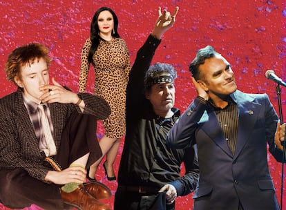 Johnny Rotten, Alaska, Andrés Calamaro y Morrisey son algunas de las estrellas musicales que en alguna ocasión han levantado controversia por sus declaraciones o gestos políticos.